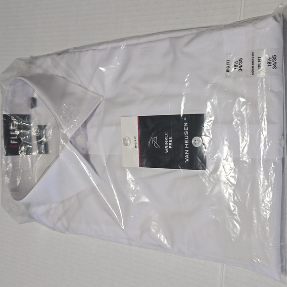 Van Heusen White Dress Shirt, Size 18½ 34/35 - Picture 1 of 9